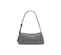 DKNY Women's Avril New York Logo Zip Top Shoulder Bag Black DKNY Black One Size