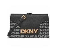 DKNY Women Avril Wallet On A String Clutch, Black Logo/Black, One Size, Clutch