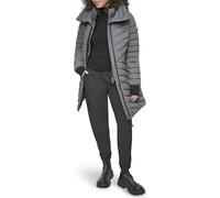 DKNY Women's Bib-Front Light-Weight Puffer, Titan, M