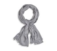 DKNY Womens Blanket Fluffy Plaid Scarf, Grey, One Size