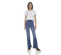 DKNY Women's Boreum High Rise Flare Jean, Blue, W26