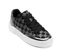 DKNY Women's Bradley Lace Up Trainers, Black Silver, 6.5 UK