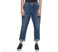 DKNY Women's Broome High Rise Vintage Jeans, Dark Wash, 27