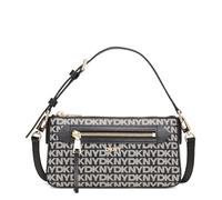 DKNY Women Bryant Ave Top Zip Demi Crossbody, Black Logo Black, Small