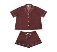 DKNY Womens Burgundy Print Short Pyjama Set