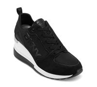 DKNY Women's Cait-Wedge Sneakers, Black, 3.5 UK