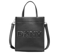 DKNY Women's Carter Mini Tote Crossbody Handbag, black/silver, Small