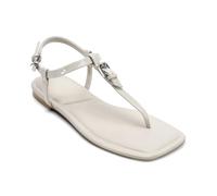 DKNY Women's Datto-Flat Thong Sandal, Soft White, 6 UK