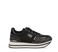 DKNY Women's Davie Lace Up Wedge Trainers in Black