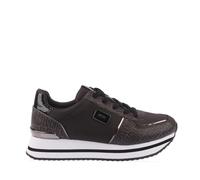 DKNY Women's Davie Lace Up Wedge Trainers in Brown