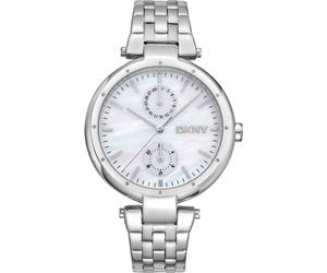 DKNY Women's DK1L066M0045 Downtown 38mm Quartz Watch in Silver DKNY Silver One Size
