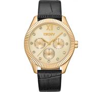 DKNY Women's DK1L128L0025 38mm Quartz Watch in Black DKNY Black One Size