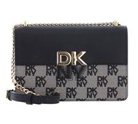 DKNY Women's Echo Small Chain Flap Bag, Black Logo Black, Black logo black, Small