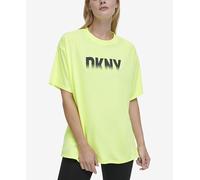 DKNY Women's Fade Away Logo Relax Shirt T, Zest, M