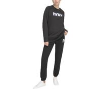 DKNY Women's Fade Away Logo Relax Trousers Sweatpants, Black, XS