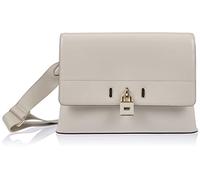 DKNY Women's Flap Crossbody, Pebble Grey, Medium