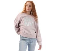 DKNY Women's Foil Logo Sweatshirt - White - White - L
