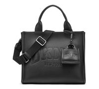 DKNY Women's Hadlee Medium Canvas Tote, Black/Gold