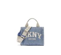 DKNY Women's Hadlee Sm Tote Woven Straw in Blue DKNY Blue One Size