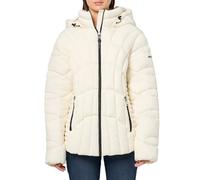 DKNY Womens Hooded Light-weight Puffer, Pearl, Medium