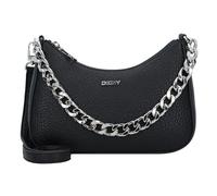 DKNY Women Jenna Demi Crossbody Handbag, Black/Silver, Medium