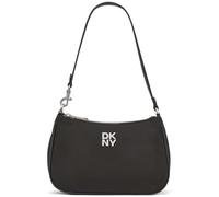 DKNY Women Jenny Top Zip Shoulder Bag 100% Polyester with Polyurethane Trim, Black, Small