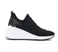 DKNY Women's Keeva-Wedge Sneaker, Black, 4 UK
