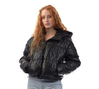 DKNY Womens/Ladies Crosswalk Print Cropped Jacket - Black - M - Black - 100% Polyester