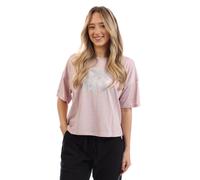 DKNY Womens/Ladies Foil Logo Crop T-Shirt GT10662