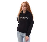 DKNY Womens/Ladies Logo Sequin Hoodie GT10087
