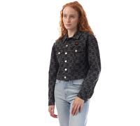 DKNY Womens/Ladies Repeat Logo Denim Jacket GT10506