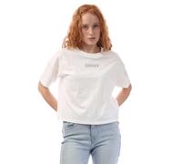 DKNY Womens/Ladies Rhinestone Logo Crop Top GT10092