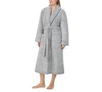 DKNY Women's Long Sleeve Robe in Grey Sherpa in Light Grey | Size: Medium DKNY Light Grey M
