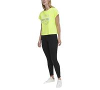 DKNY Women's Metallic Athletic Mesh Shirt T, Zest, M