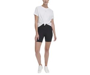 DKNY Women's Metallic Bubble Logo T-Shirt, White, M