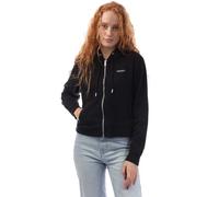 DKNY Women's Mini Stud Logo Full Zip Hoody in Black