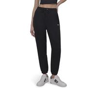 DKNY Women's Mini Stud Logo Relaxed Jogger Sweatpants, Black, L