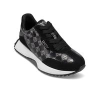 DKNY Women's Naples-Lace Up Trainers, Black and Nickel, 6.5 UK
