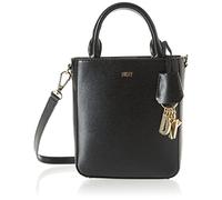 DKNY Women's Paige Mini Crossbody Cross Body Handbags, Black/Gold