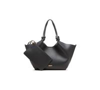 DKNY Women's Paula Medium Tote Bag Black Gold DKNY Black One Size
