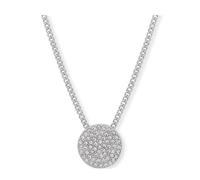 DKNY Womens Pave Pendant Necklace in Silver with Crystal Stones, 60495765