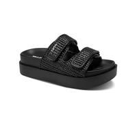 DKNY Women's Piper-Platform Sandal 30mm, Black, 2.5 UK