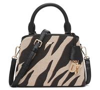 DKNY Women's R31dy465-zj1-small Satchel, Zebra/Black, S