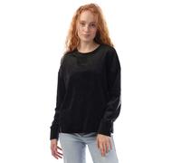 DKNY Women's Rhinestone Crew Neck Sweatshirt - Black - S - Black - 95% Polyester/5% Elastane