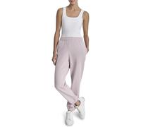 DKNY Women's Rhinestone Logo High Waist Jogger, Allure, Large, Allure, L