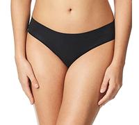 DKNY Women's Seamless Litewear Thong Panty, Black, XL