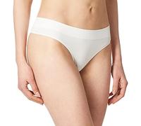DKNY Women's Seamless Litewear Thong Panty, Poplin White, S