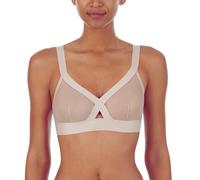 DKNY Women's Sheers Wirefree Softcup Bralette Bra, Cashmere, XL/Plus