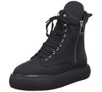 DKNY Womens Shoes Aken Boot Sneaker W/Inside Zip, Black, 10 UK