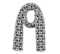DKNY Women's Soft Logo Scarf Fashion, Ivory, One Size